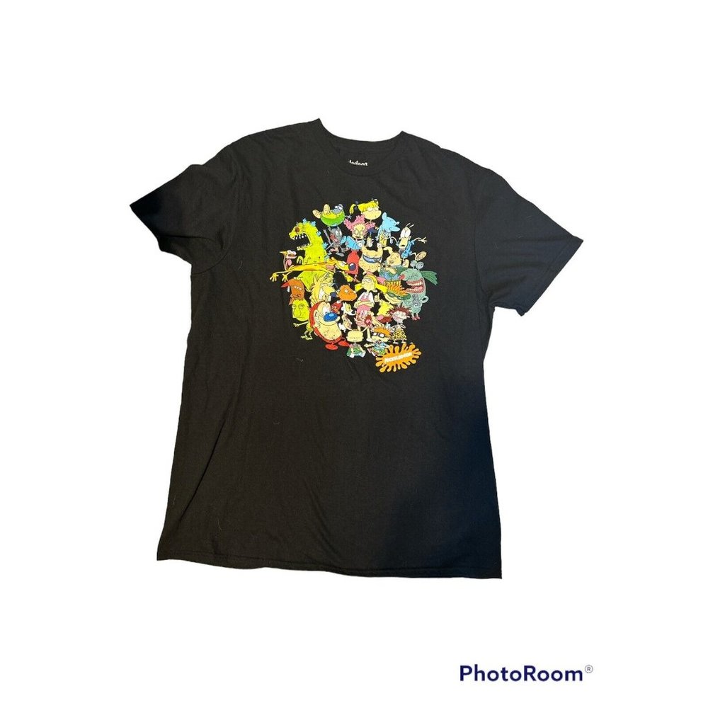 Nickelodeon Shirt Adult M Cartoon Character TV Movie Graphic Logo Casual NEW